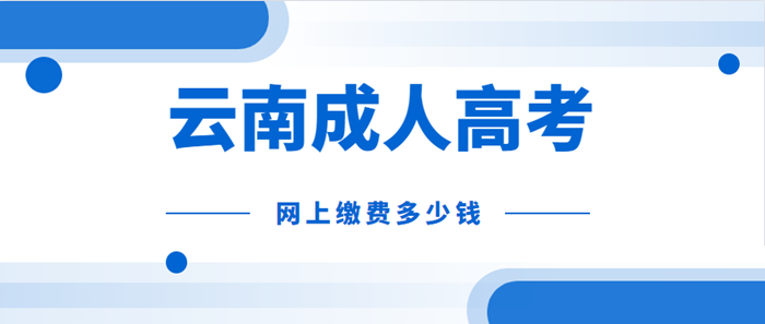 云南成考網(wǎng)上2021年繳費(fèi)需要多少錢？(圖1)